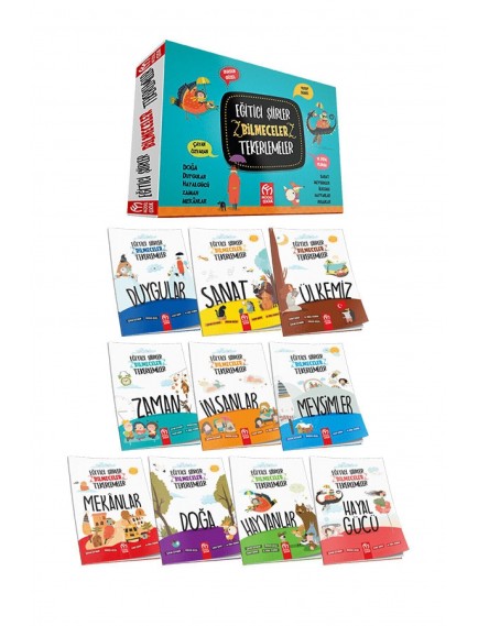 Eğitici Şiirler Bilmeceler Tekerlemeler (10 Kitap) - Kolektif - Model Yayınları