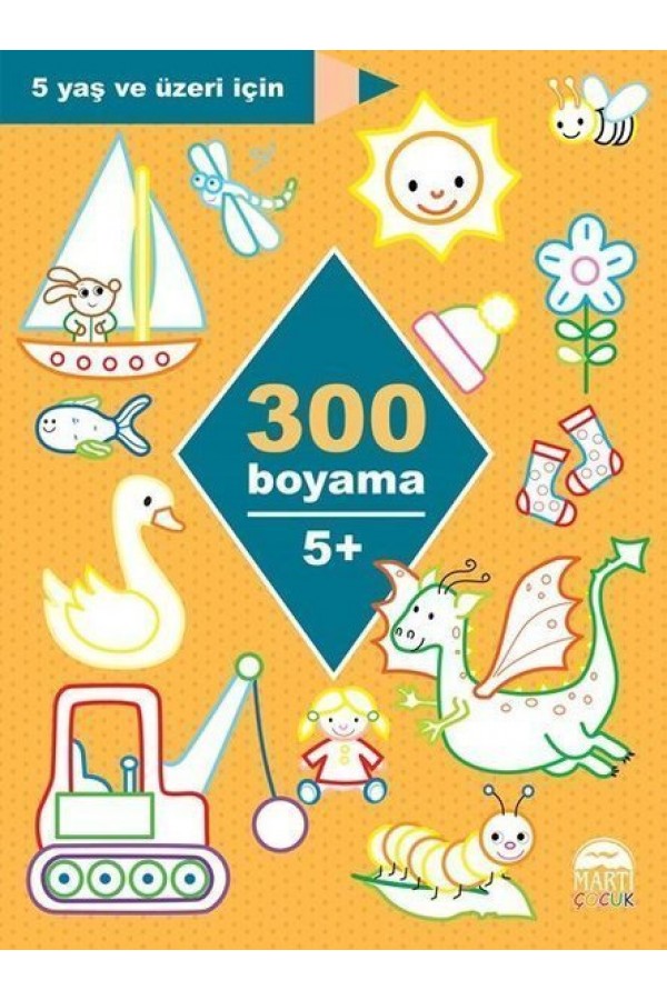 300 Boyama 5+ Yaş - Kolektif - Martı Yayınları
