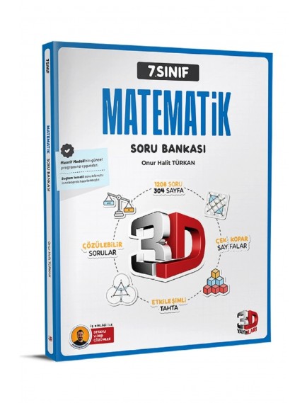 3d Yayınları 7.Sınıf Matematik Soru Bankası
