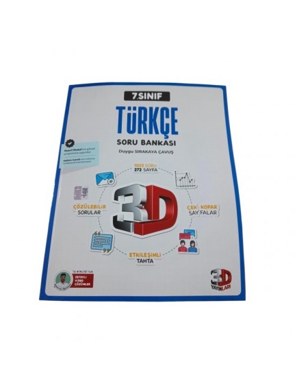 3d Yayınları 7.Sınıf Türkçe Soru Bankası