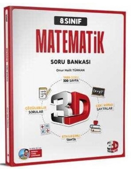 3d Yayınları 8.Sınıf Matematik Soru Bankası