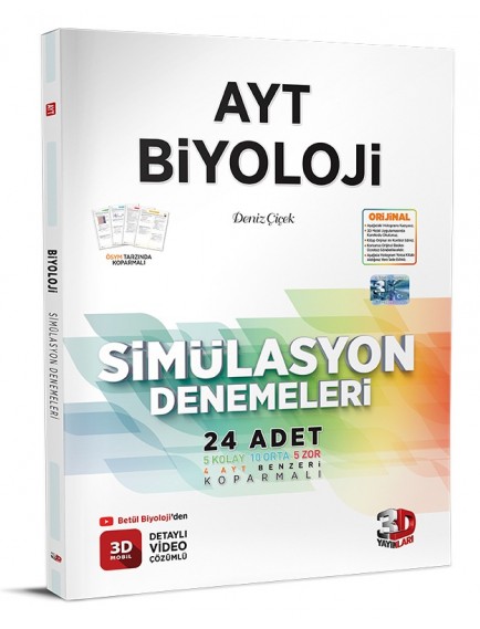 3D Yayınları Ayt Biyoloji Simulasyon Denemeleri