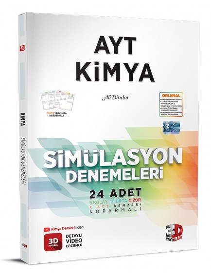 3D Yayınları Ayt Kimya Simulasyon Denemeleri
