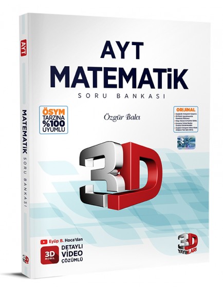 3D Yayınları Ayt Matematik Tamamı Video Çözümlü Soru Bankası