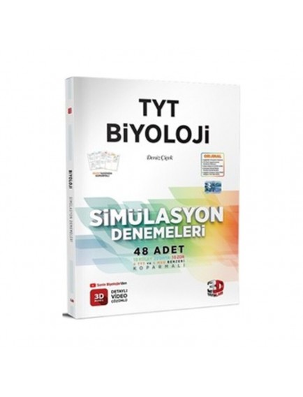 3D Yayınları Tyt Biyoloji Simülasyon Denemeleri