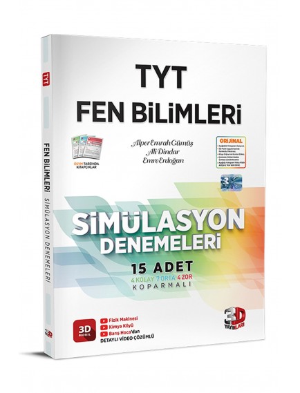3D Yayınları Tyt Fen Bilimleri Simulasyon Denemeleri