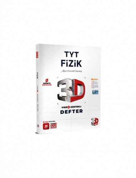 3D Yayınları Tyt Fizik Video Destekli Defter