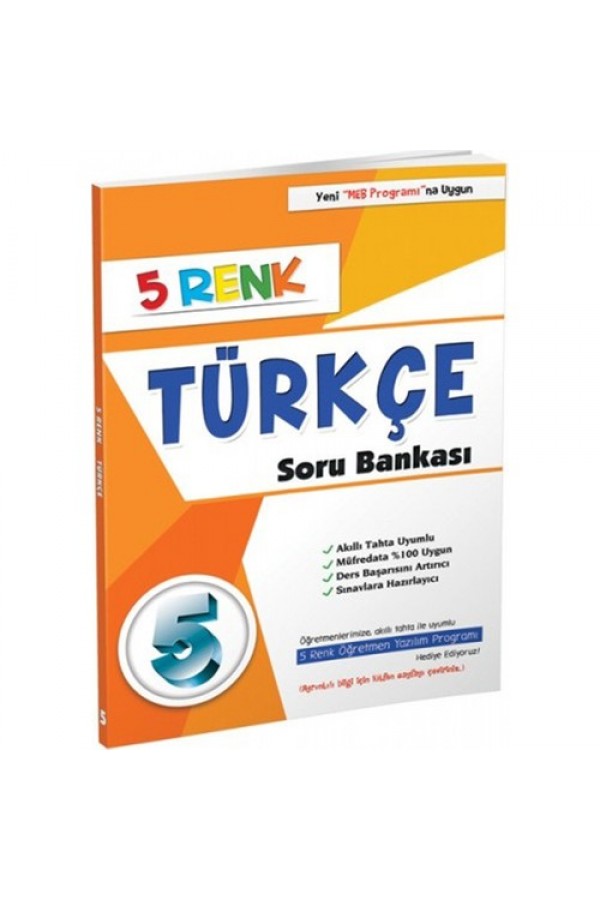 5 Renk Yayınları 5. Sınıf Türkçe Soru Bankası