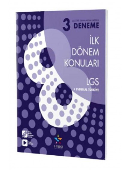 5 Yıldız Yayınları 8. Sınıf 1.Dnm 3 Deneme 