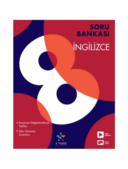 5 Yıldız Yayınları 8. Sınıf İngilizce Soru Bankası