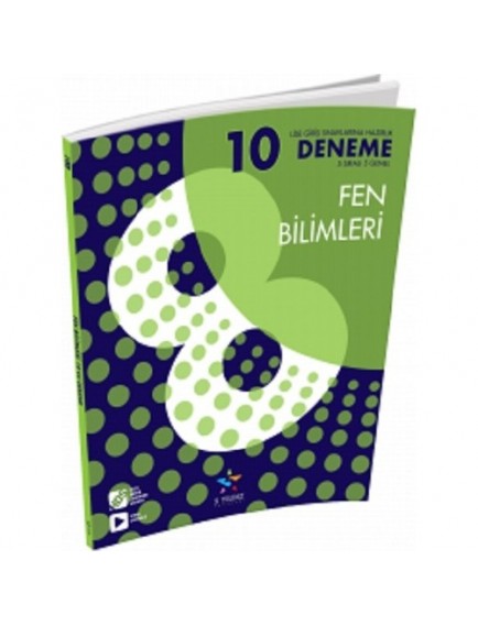 5 Yıldız Yayınları 8. Sınıf Lgs Fen Bilimleri 10 Deneme
