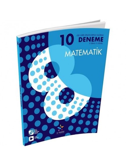 5 Yıldız Yayınları 8. Sınıf Matematik 10 Deneme