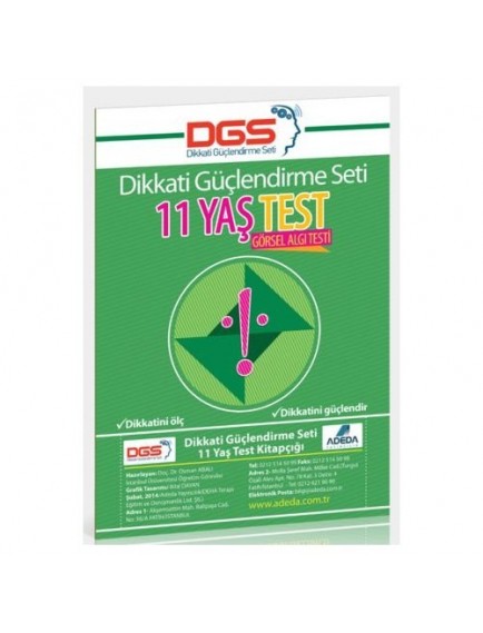 Adeda Yayınları Dikkati Güçlendirme Seti 11 Yaş Yaprak Test