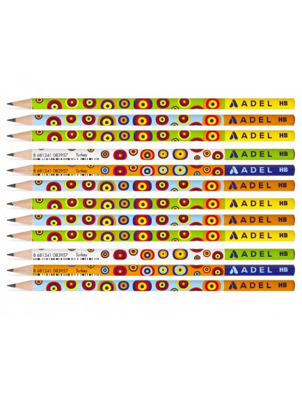 Adel Kurşun Kalem Nazar Boncuk Desenli