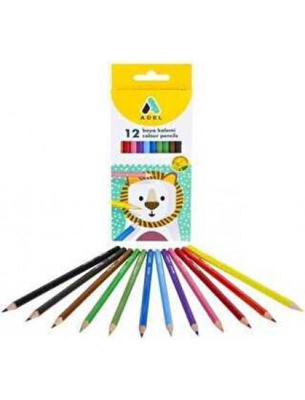 Adel Kuru Boya Kalemi Tam Boy 12'Li 