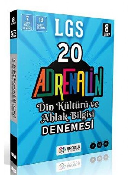 Adrenalin Yayınları 8. Sınıf Din Kültürü 20 Branş Denemesi
