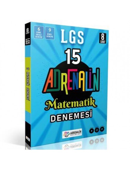 Adrenalin Yayınları 8. Sınıf Matematik 15 Branş Denemesi