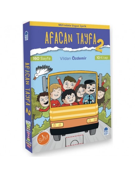 Afacan Tayfa 2 / 1. Sınıf Okuma Seti (10 Kitap) - Vildan Özdemir - Mavi Kirpi Yayınları