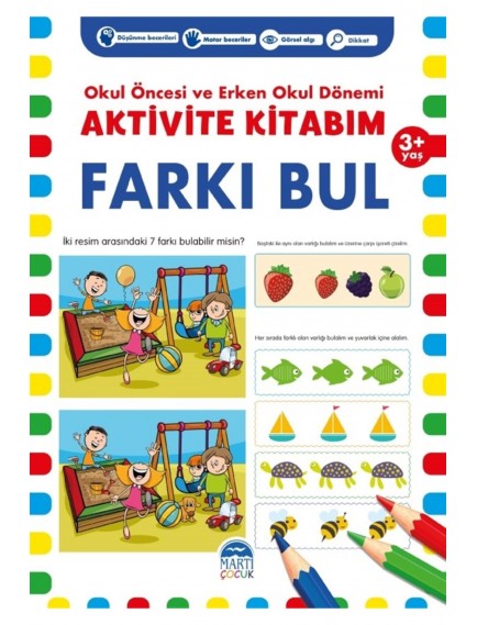 Farkı Bul 3+ Yaş - Kolektif - Martı Çocuk Yayınları