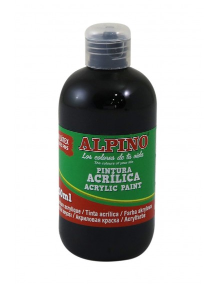 Alpino 250Ml Siyah Akrilik Boya Dv-033