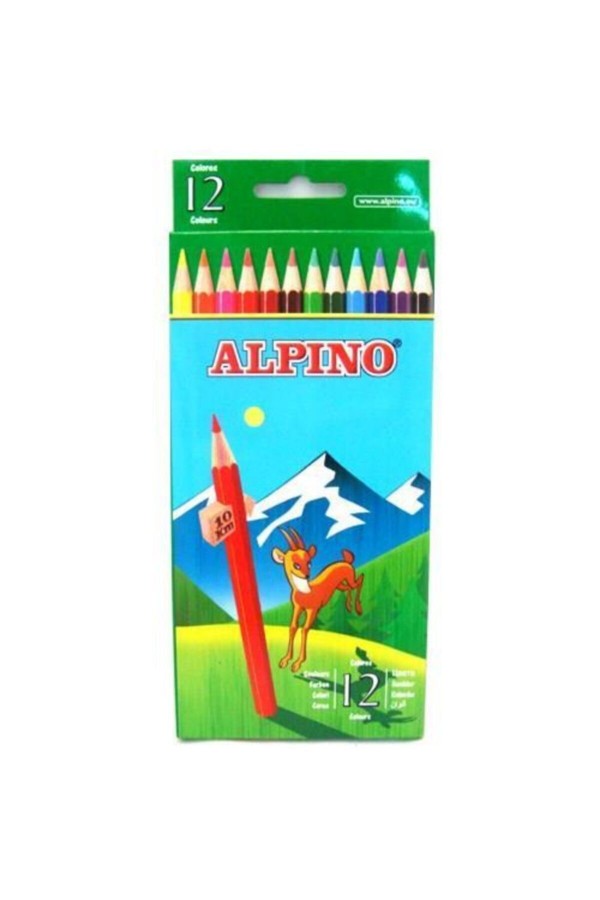 Alpino 12 Renk Uzun Kuru Boya Al-10654