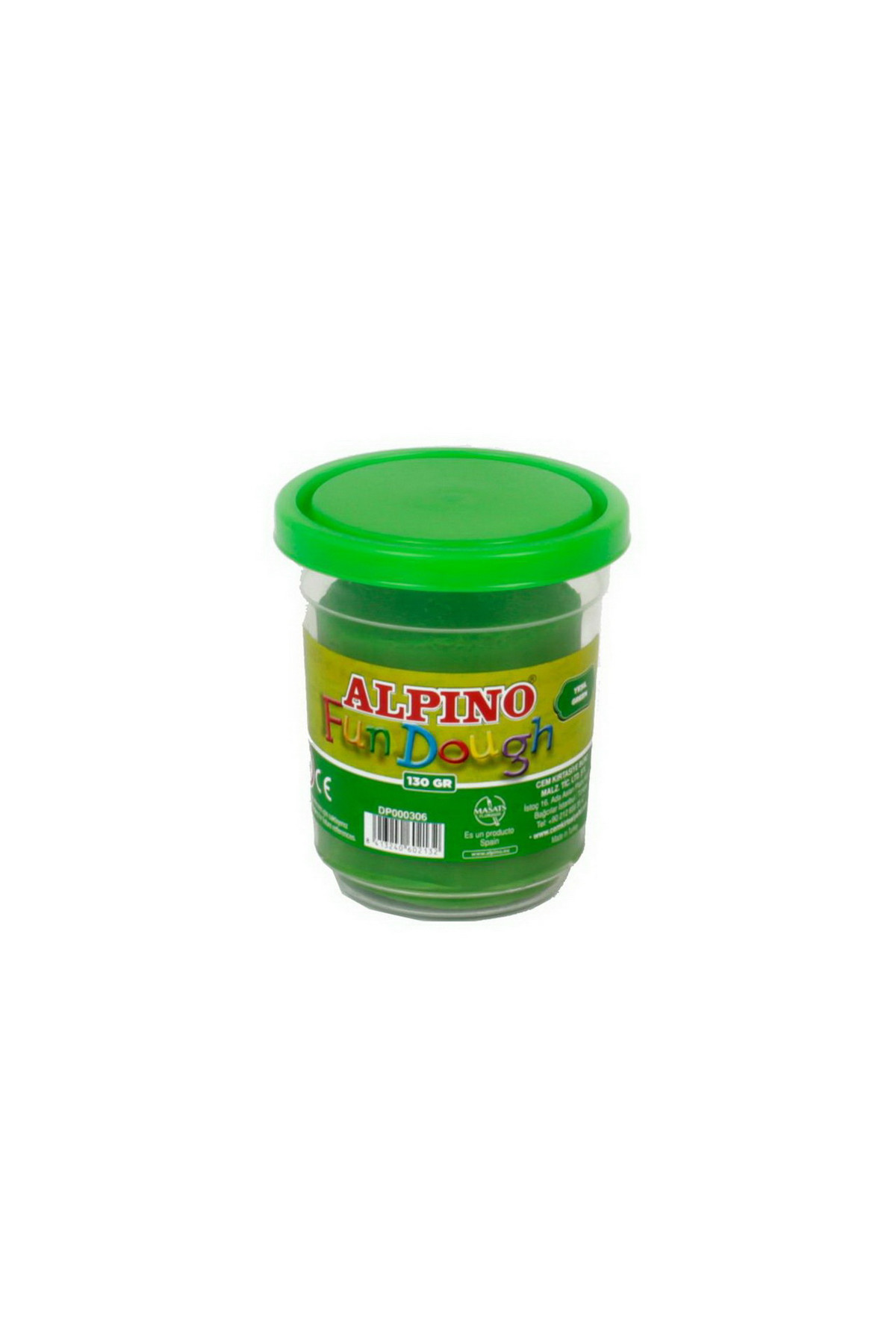 Alpino Yeşil 130Gr Oyun Hamuru Dp-00306