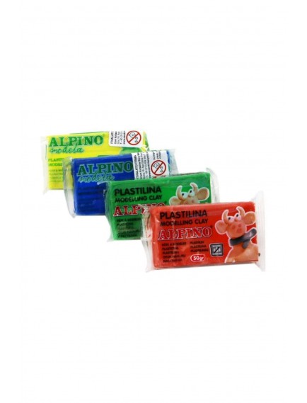 Alpino 4 Renk 200Gr Kurumayan Oyun Hamuru Dpc-384