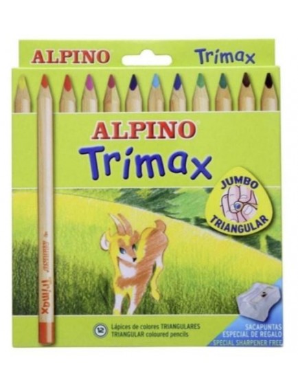 Alpino Trimax 12 Renk Jumbo Kuru Boya Al-113