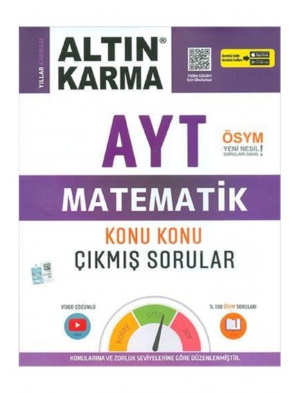 Altın Karma Yayınları Ayt Matematik Konu Konu Çıkmış Sorular