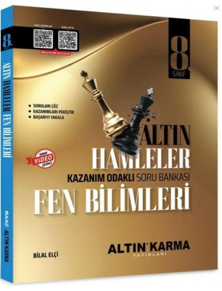 Altın Karma Yayınları 8.Sınıf Fen Bilimleri Altın Hamleler Kazanım Odaklı Soru Bankası