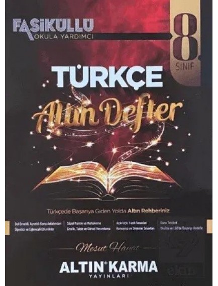 Altın Karma Yayınları 8. Sınıf Türkçe Altın Defter 