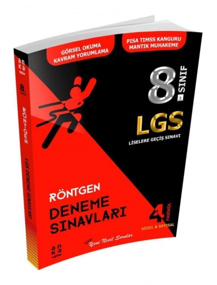 Anka Eğitim Yayınları 8. Sınıf Lgs Röntgen 4'Lü Fasikül Deneme Sınavı