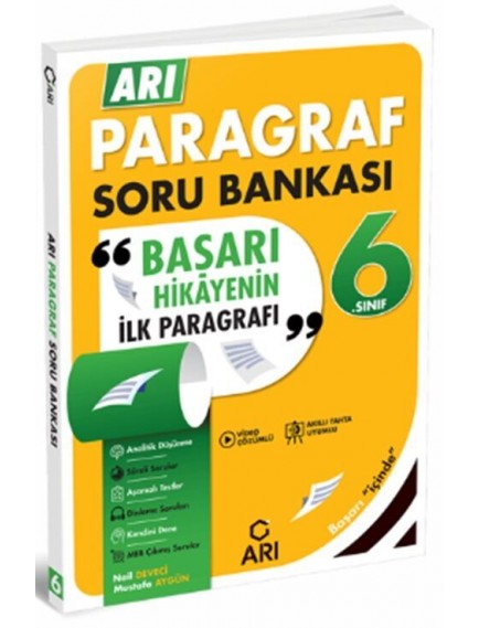 Arı Yayınları 6. Sınıf Paragraf Soru Bankası 