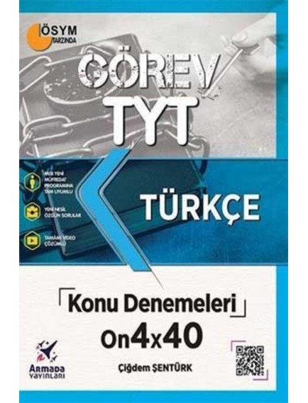Armada Yayınları Tyt Türkçe Görev Konu Denemeleri On4X40