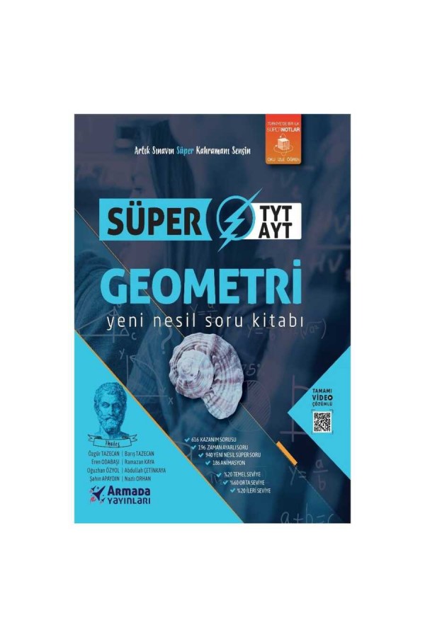 Armada Yayınları Tyt-Ayt Geometri Yeni Nesil Süper Soru Kitabı