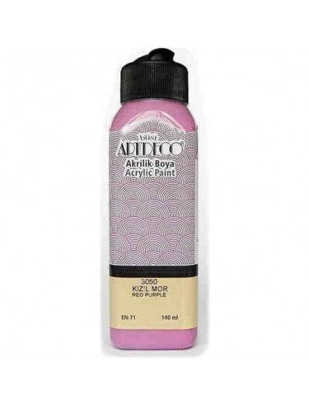 Artdeco 140Ml Kızıl Mor Akrilik Boya 3050