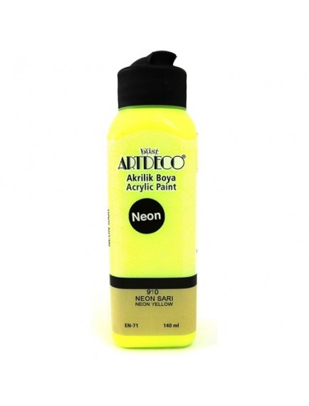 Artdeco 140Ml Neon Sarı Akrilik Boya 910