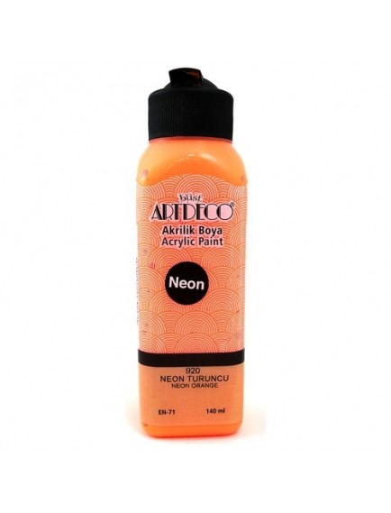 Artdeco 140Ml Neon Turuncu Akrilik Boya 920