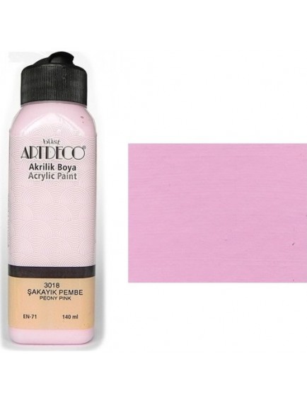 Artdeco 140Ml Şakayık Pembe Akrilik Boya 3018
