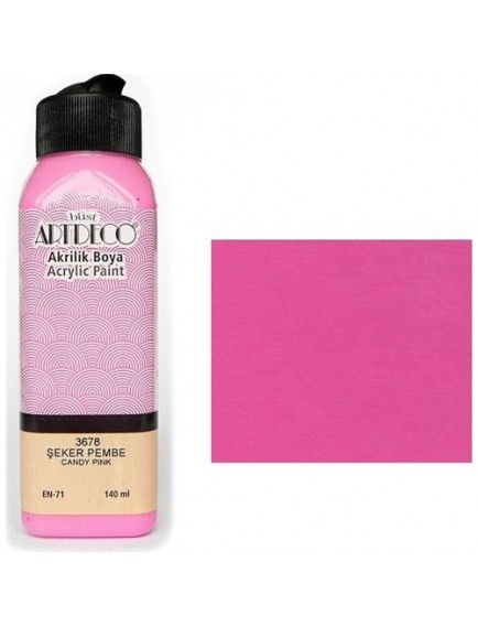 Artdeco 140Ml Şeker Pembe Akrilik Boya 3678