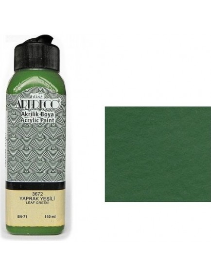Artdeco 140Ml Yaprak Yeşili Akrilik Boya 3672
