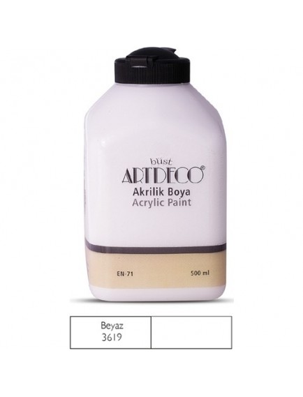 Artdeco 500Ml Beyaz Akrilik Boya 3619