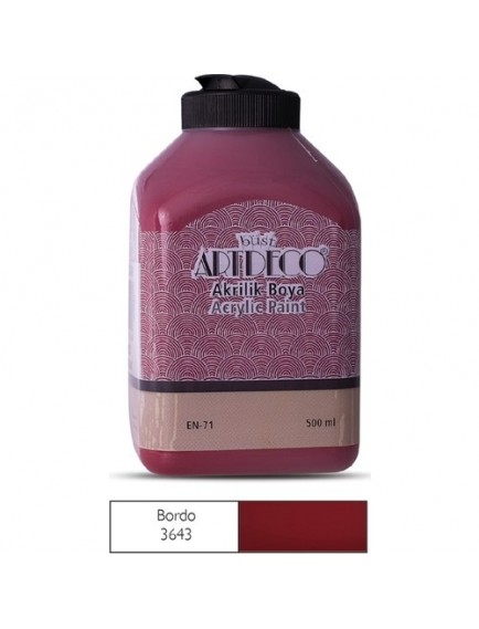 Artdeco 500Ml Bordo Akrilik Boya 3643
