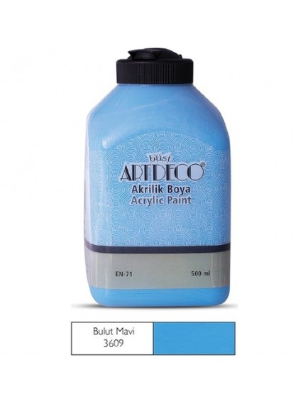 Artdeco 500Ml Bulut Mavi Akrilik Boya 3609
