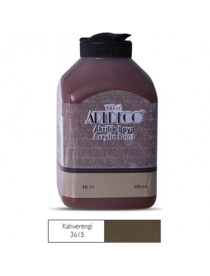 Artdeco 500Ml Kahverengi Akrilik Boya 3615