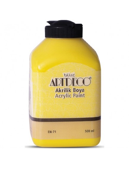Artdeco 500Ml Koyu Sarı Akrilik Boya 3602