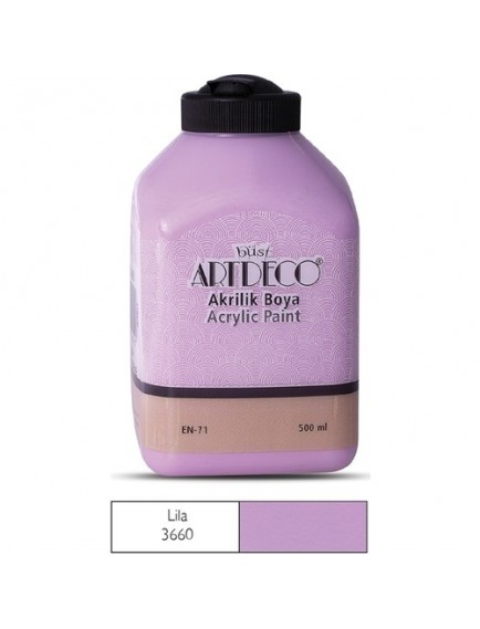 Artdeco 500Ml Lila Akrilik Boya 3660