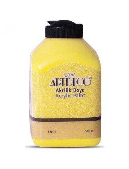 Artdeco 500Ml Limon Sarı Akrilik Boya 3627