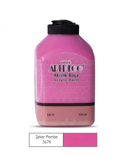 Artdeco 500Ml Şeker Pembe Akrilik Boya 3678
