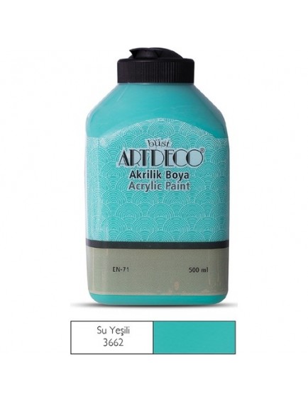 Artdeco 500Ml Su Yeşili Akrilik Boya 3662